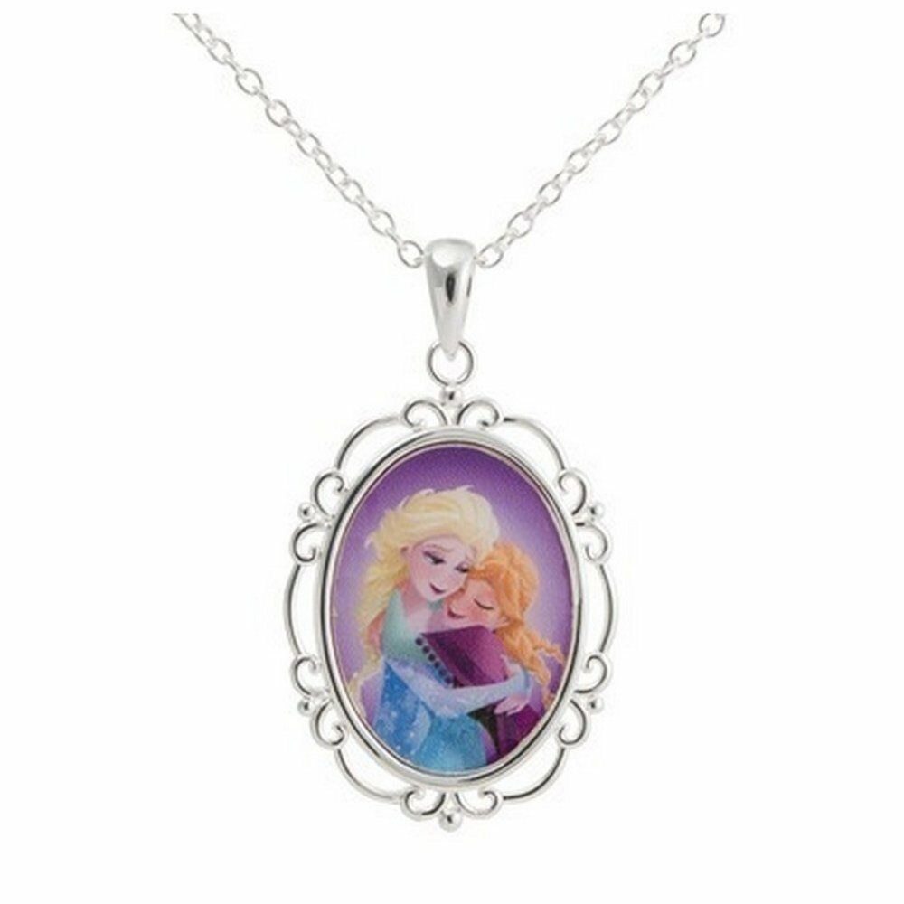 Disney® Frozen Silver Princess Elsa Anna Pendant